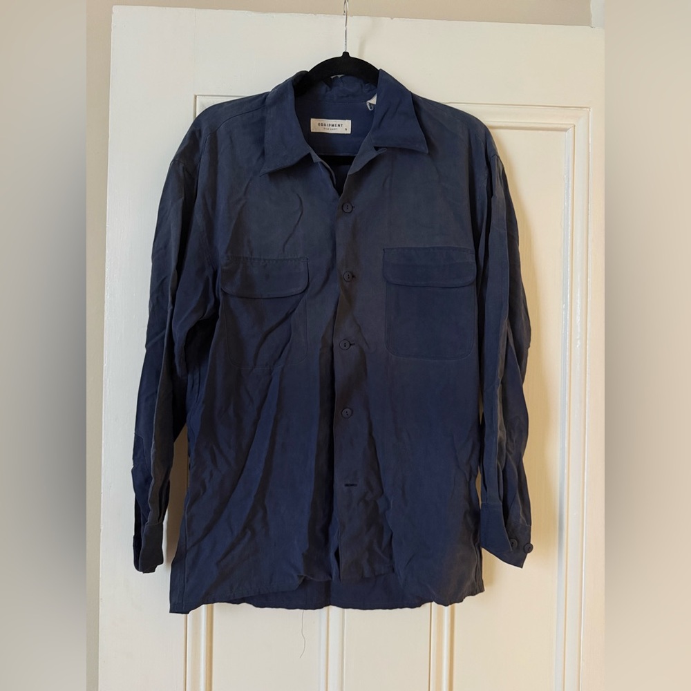 Vintage equipment silk shirt